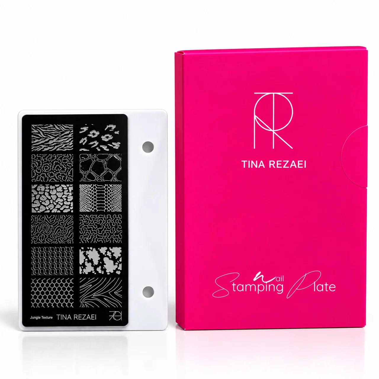 شابلون طراحی ناخن مدل JUNGLE TEXTURE برند تینا رضایی